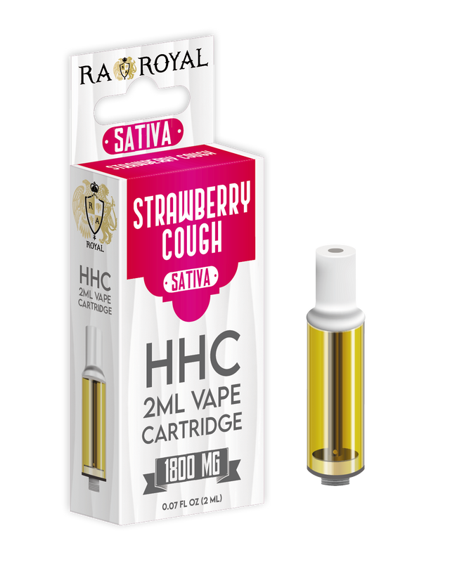 HHC Vape Cartridge: Strawberry Cough Sativa (1800 MG, 2 ML)