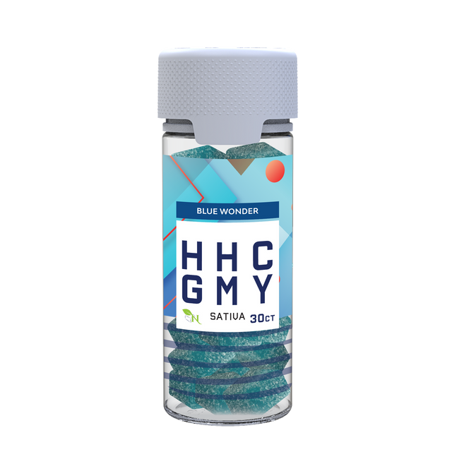 A Gift From Nature HHC Sativa Gummy Jar Blue Wonder