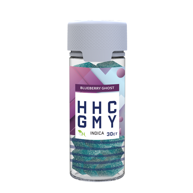 A Gift From Nature HHC Indica Gummy Jar Blueberry Ghost