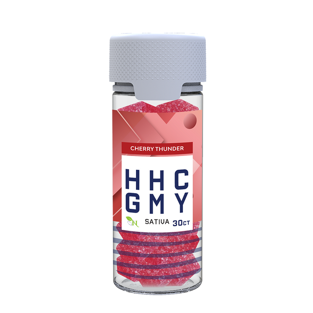A Gift From Nature HHC Sativa Gummy Jar Cherry Thunder