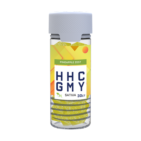 A Gift From Nature HHC Sativa Gummy Jar Pineapple Zest