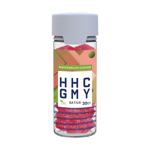 A Gift From Nature HHC Sativa Gummy Jar Watermelon Gusher