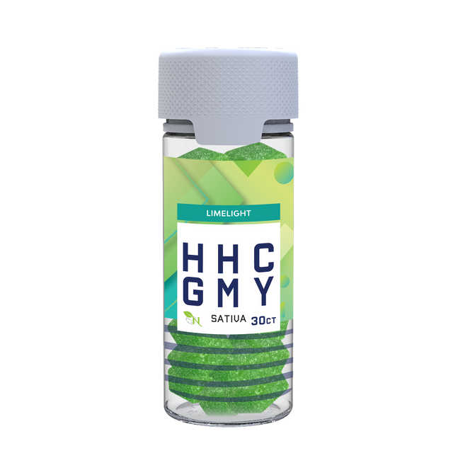 A Gift From Nature HHC Sativa Gummy Jar: Limelight