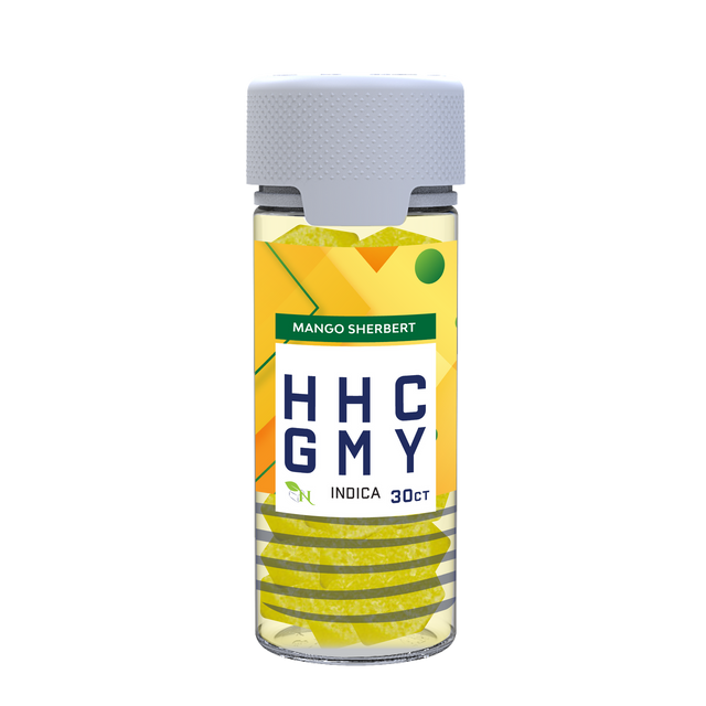 A Gift From Nature HHC Indica Gummy Jar Mango Sherbert