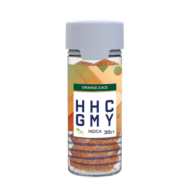 A Gift From Nature HHC Indica Gummy Jar Orange Juice