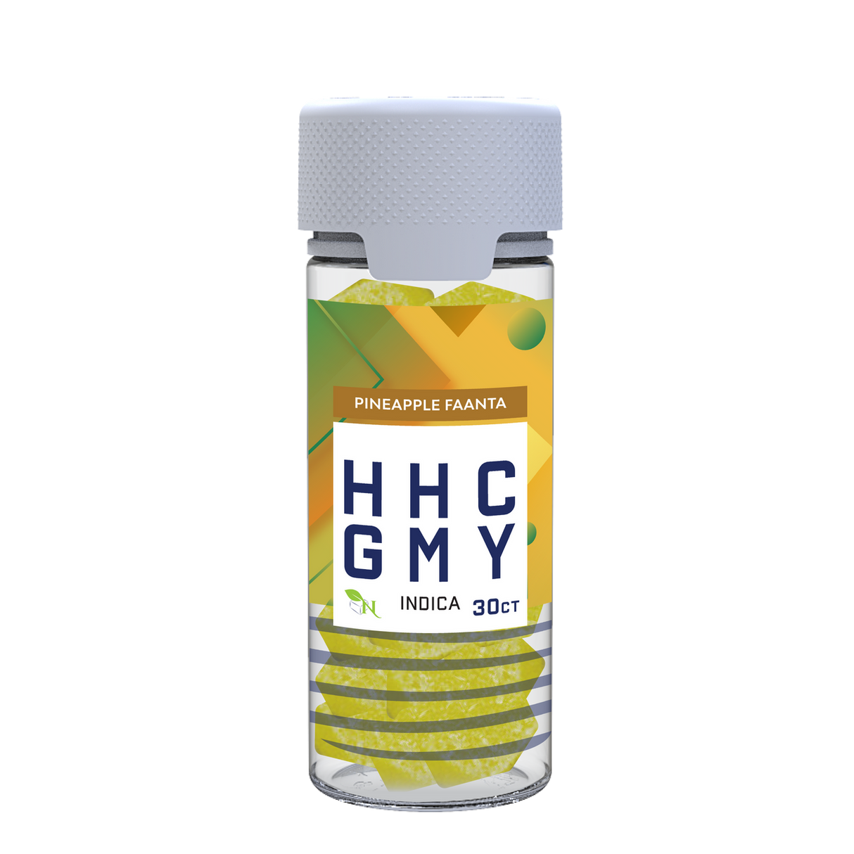 A Gift From Nature HHC Indica Gummy Jar Pineapple Faanta