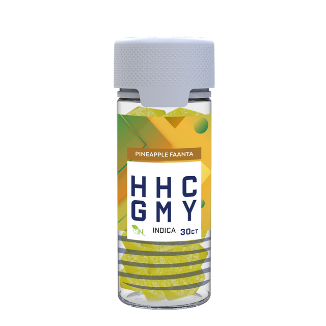 A Gift From Nature HHC Indica Gummy Jar Pineapple Faanta