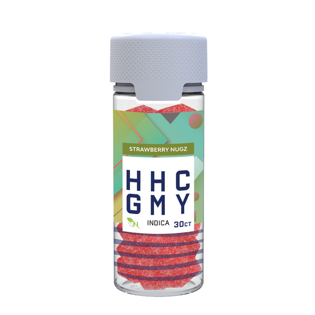 Our HHC Indica Strawberry Gummies.