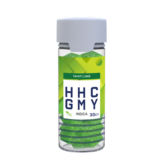 A Gift From Nature HHC Indica Gummy Jar Tahiti Lime