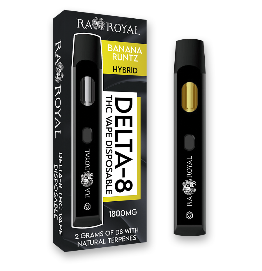 R.A. Royal Delta-8 Vape: Banana Runtz Hybrid (1800 MG)