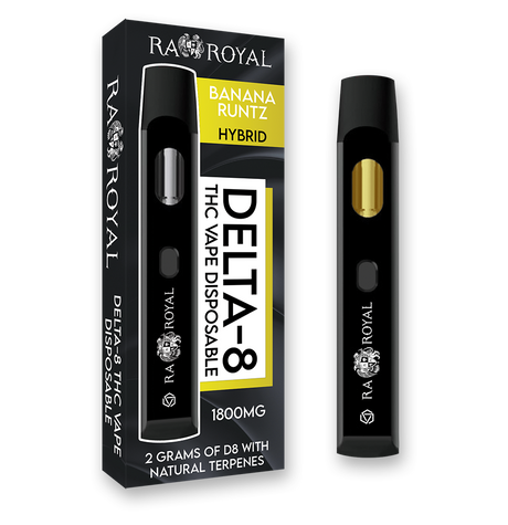 R.A. Royal Delta-8 Vape: Banana Runtz Hybrid (1800 MG)