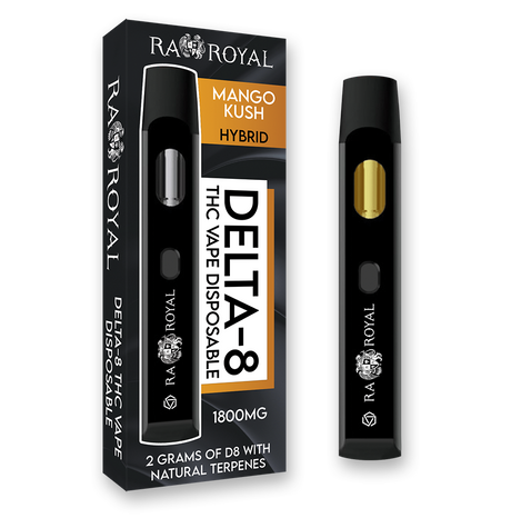 R.A. Royal Delta-8 Vape: Mango Kush Hybrid (1800 MG)