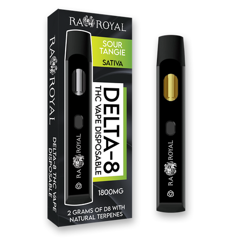 R.A. Royal Delta-8 Vape: Sour Tangie Sativa (1800 MG)