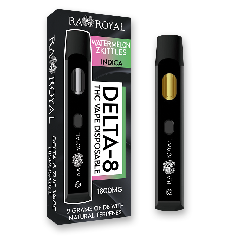 R.A. Royal Delta-8 Vape: Watermelon Zkittles Indica (1800 MG)