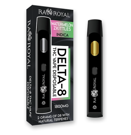 R.A. Royal Delta-8 Vape: Watermelon Zkittles Indica (1800 MG)