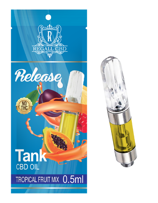 Regall CBD Vape Tank: Tropical Fruit Mix
