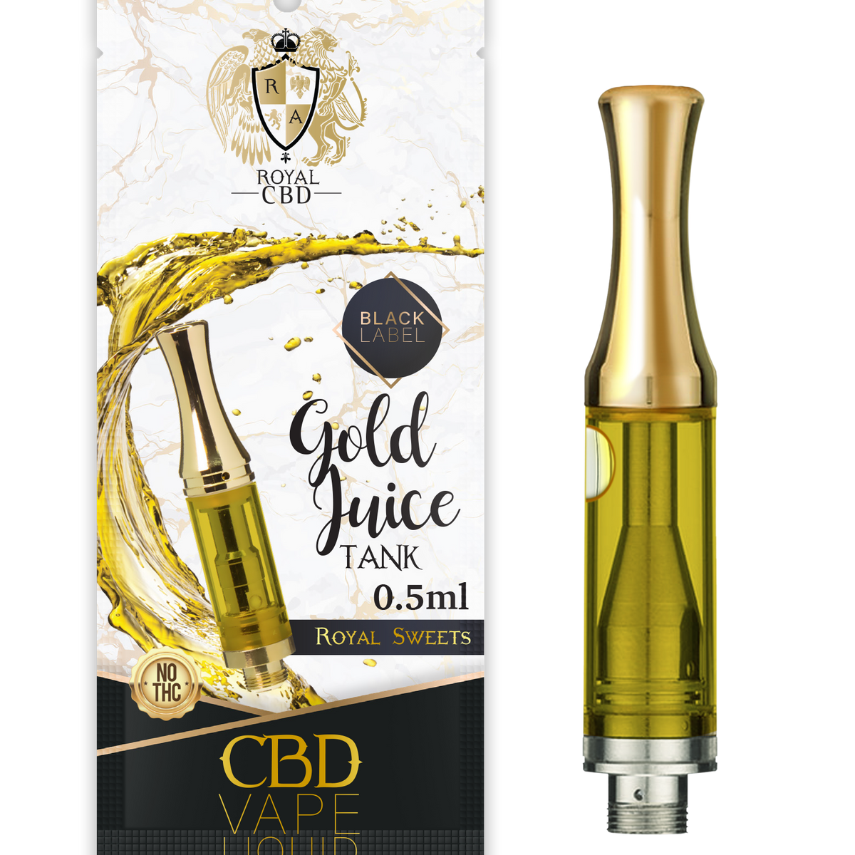 R.A. Royal Vanilla CBD Vape Tank – 100MG | 510-Thread – RA Royal