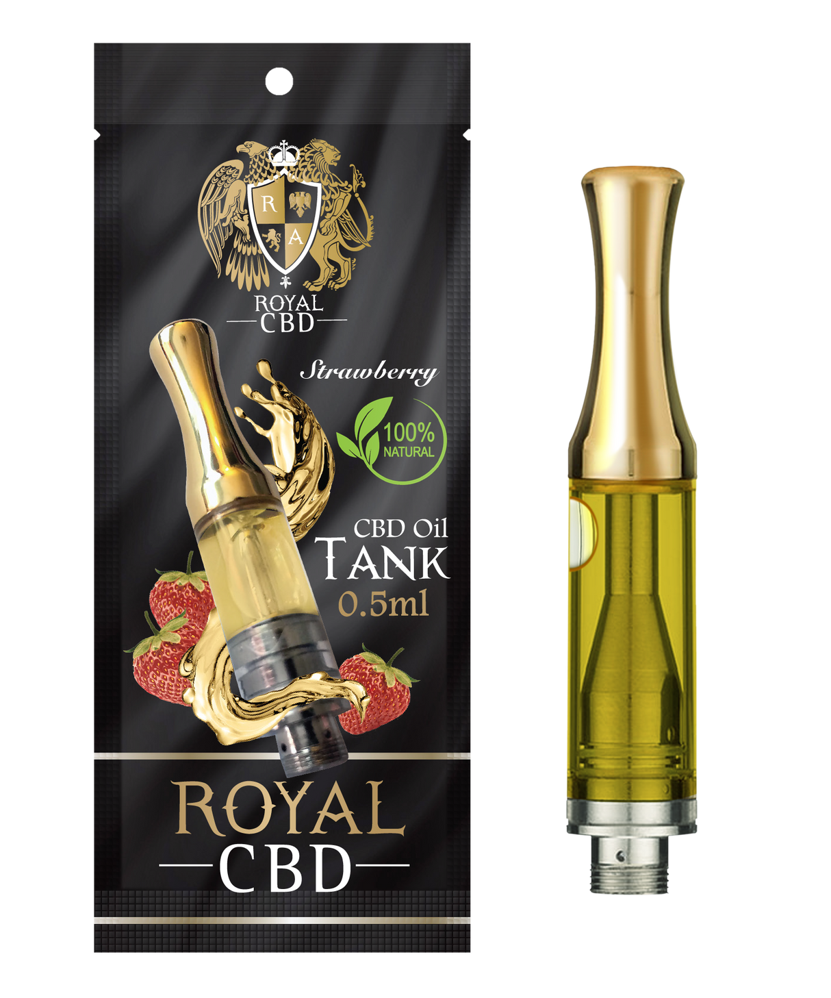 R.A. Royal CBD Vape Tank: Strawberry