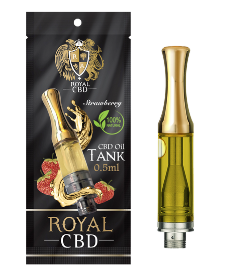 R.A. Royal CBD Vape Tank: Strawberry