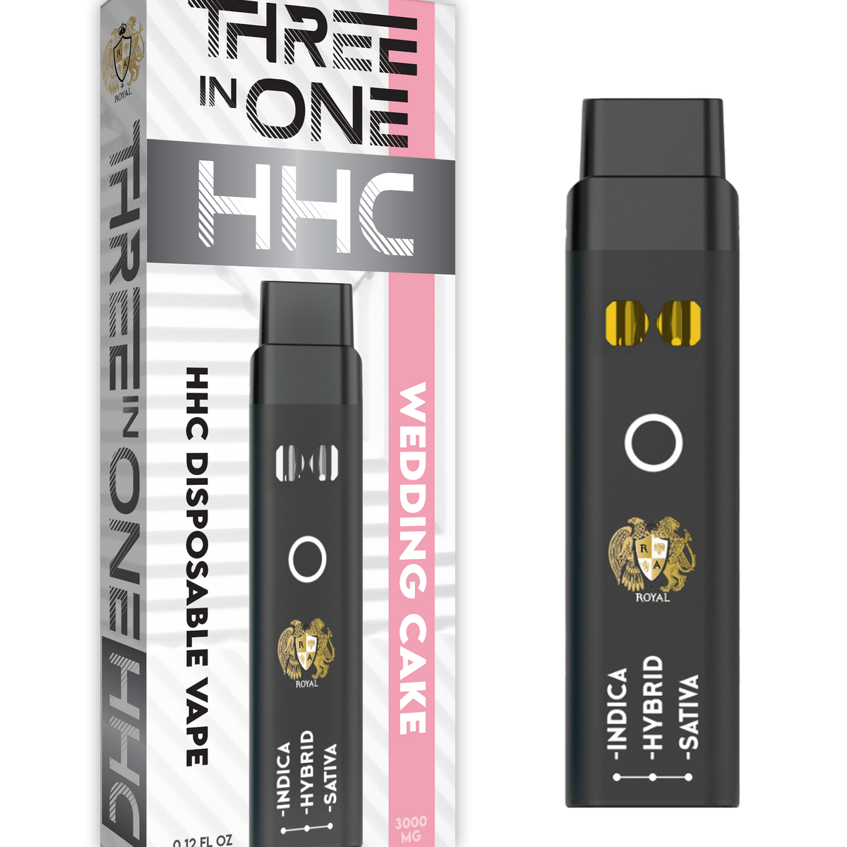 R.A. Royal HHC 3-in-1 Wedding Cake Vape 3000MG | Indica/Sativa/Hybrid RA Royal R.A. Royal HHC 3-in-1 Wedding Cake Vape 3000MG | Indica/Sativa/Hybrid RA Royal