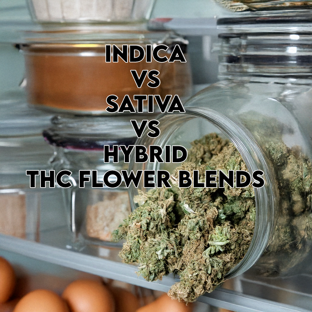 Indica vs Sativa vs Hybrid THC Flower Blends