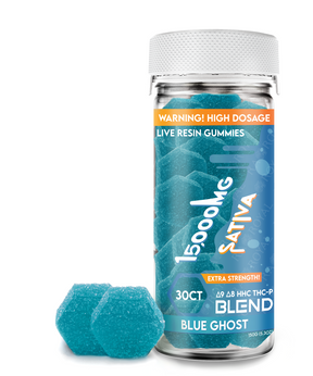 Blend 15,000MG 30CT Gummy Jar: Blue Ghost (Sativa)