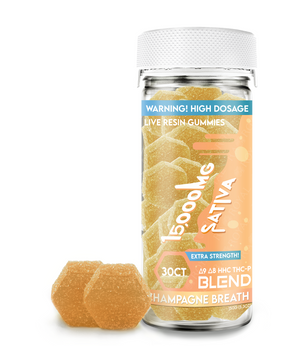Blend 15,000MG 30CT Gummy Jar: Champagne Breath (Sativa)