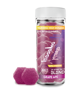 Blend 15,000MG 30CT Gummy Jar: Grape Ape (Hybrid)