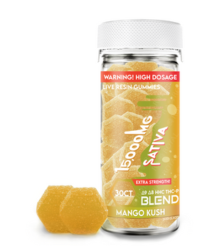 Blend 15,000MG 30CT Gummy Jar: Mango Kush (Sativa)
