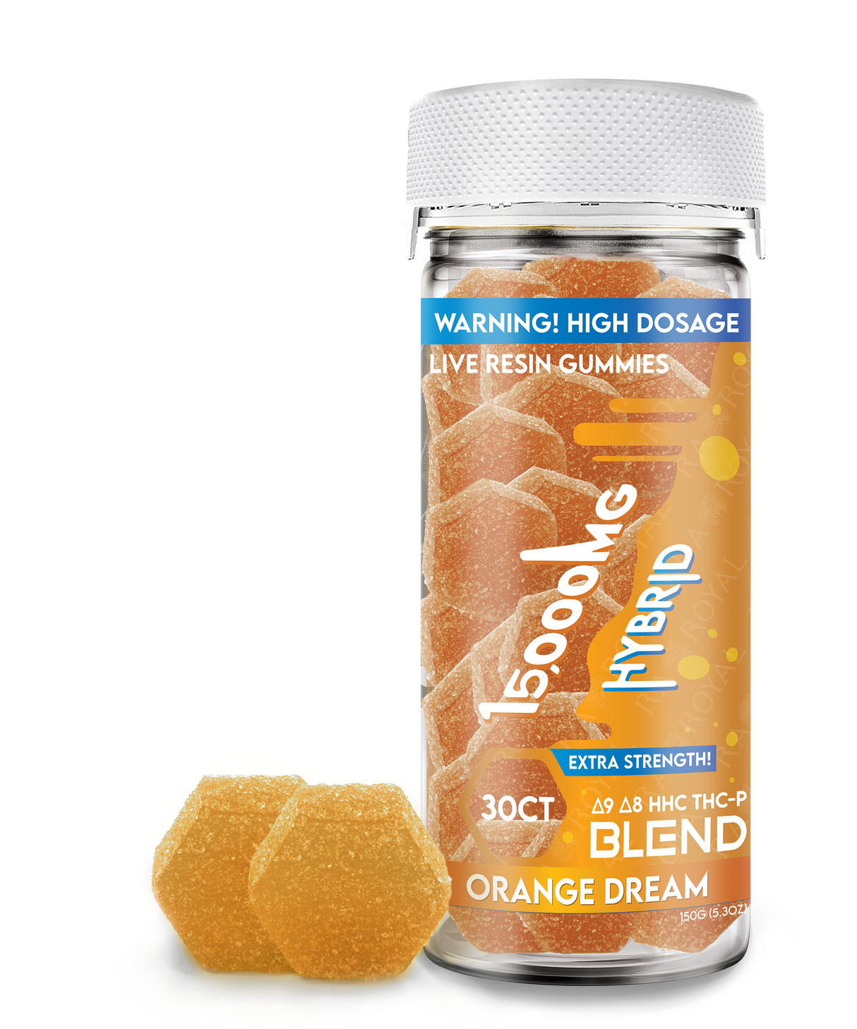 Blend 15,000MG 30CT Gummy Jar: Orange Dream (Hybrid)