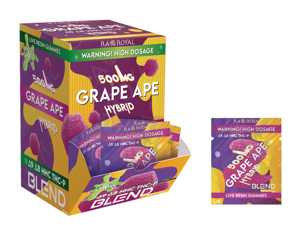 Three Waves grape スキムボード 1CT_500MG_BlendGummy_GrapeApe_