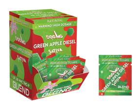 Blend 500MG 53CT Gummy Box: Green Apple Diesel (Sativa)