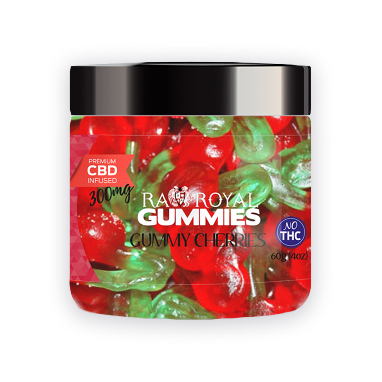 R.A. Royal Gummies: CBD Cherry Gummy Jar (300 MG)