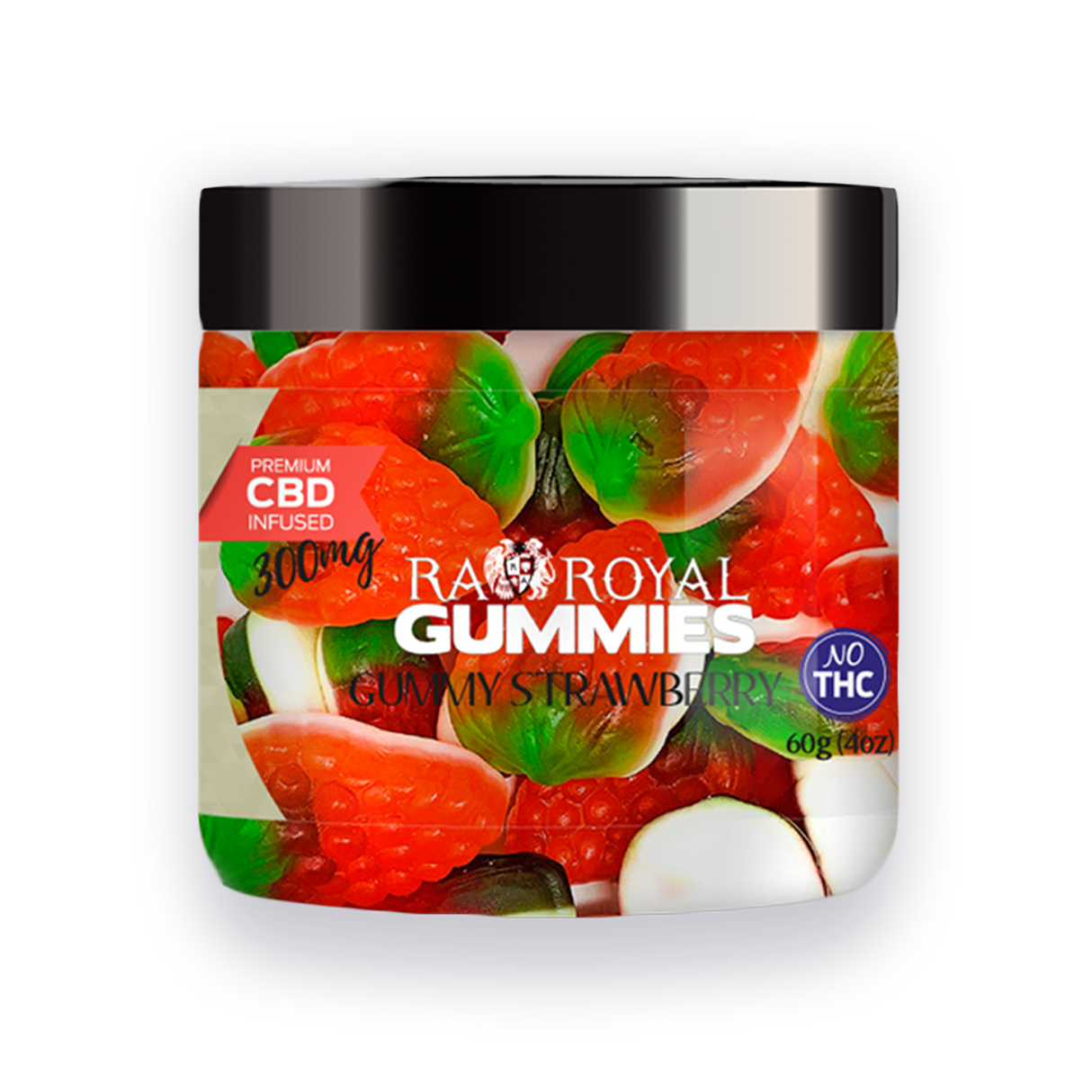 R.A. Royal Gummies: CBD Strawberry Gummy Jar (300 MG)