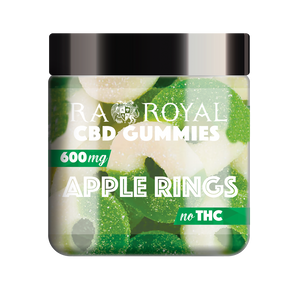 R.A. Royal Gummies CBD Apple Ring Gummy Jar (600 MG)