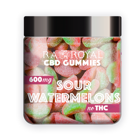 R.A. Royal Gummies CBD Sour Watermelon Gummy Jar (600 MG)