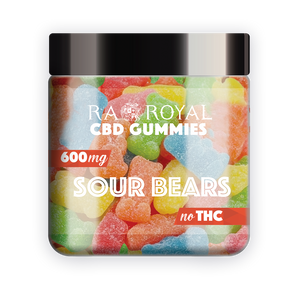 R.A. Royal Gummies CBD Sour Gummy Bear Jar (600 MG)