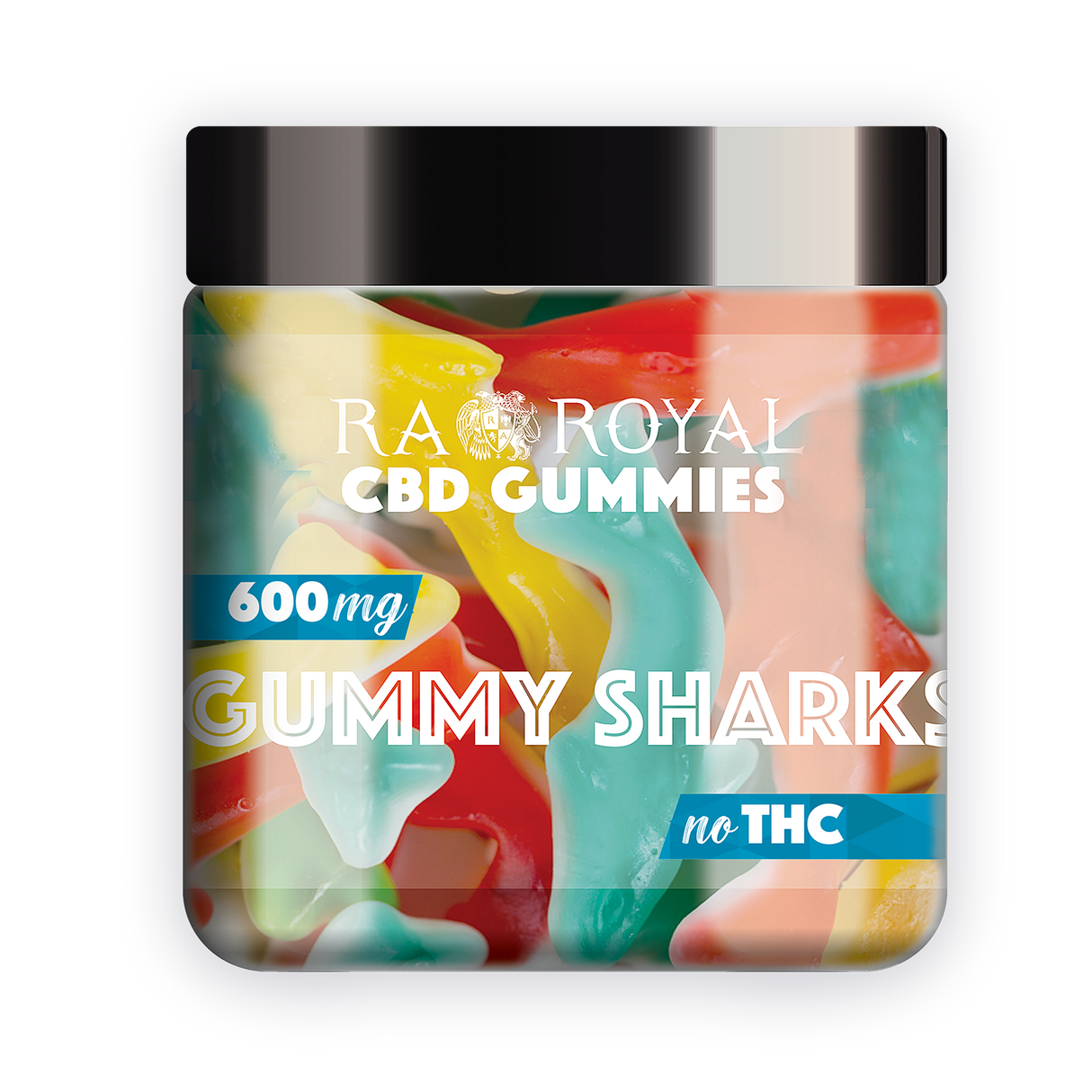 R.A. Royal Gummies: CBD Gummy Shark Jar (600 MG)