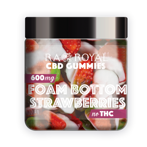 R.A. Royal Gummies CBD Foam Bottom Strawberries (600 MG)