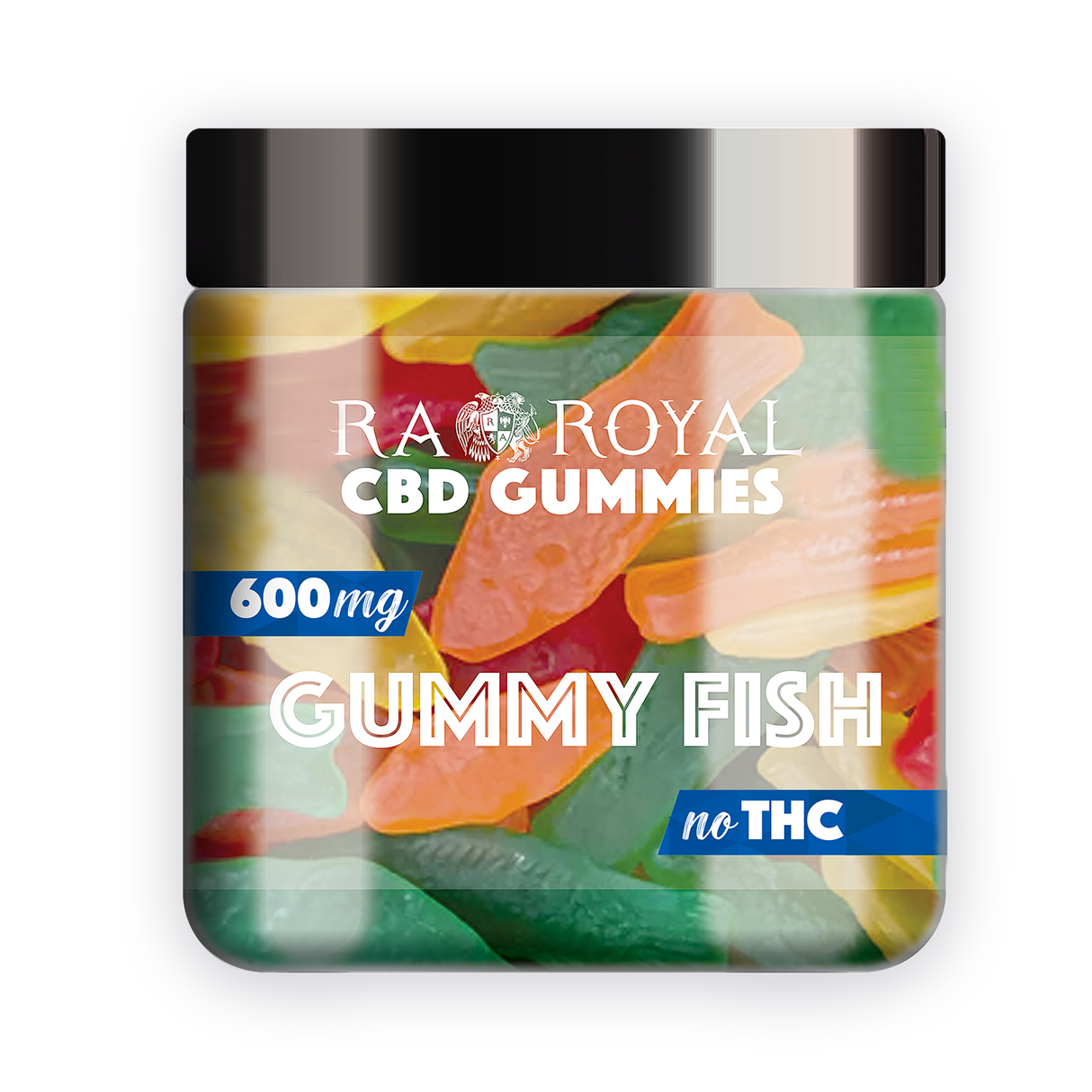 R.A. Royal Gummies: CBD Fish Gummy Jar (600 MG)