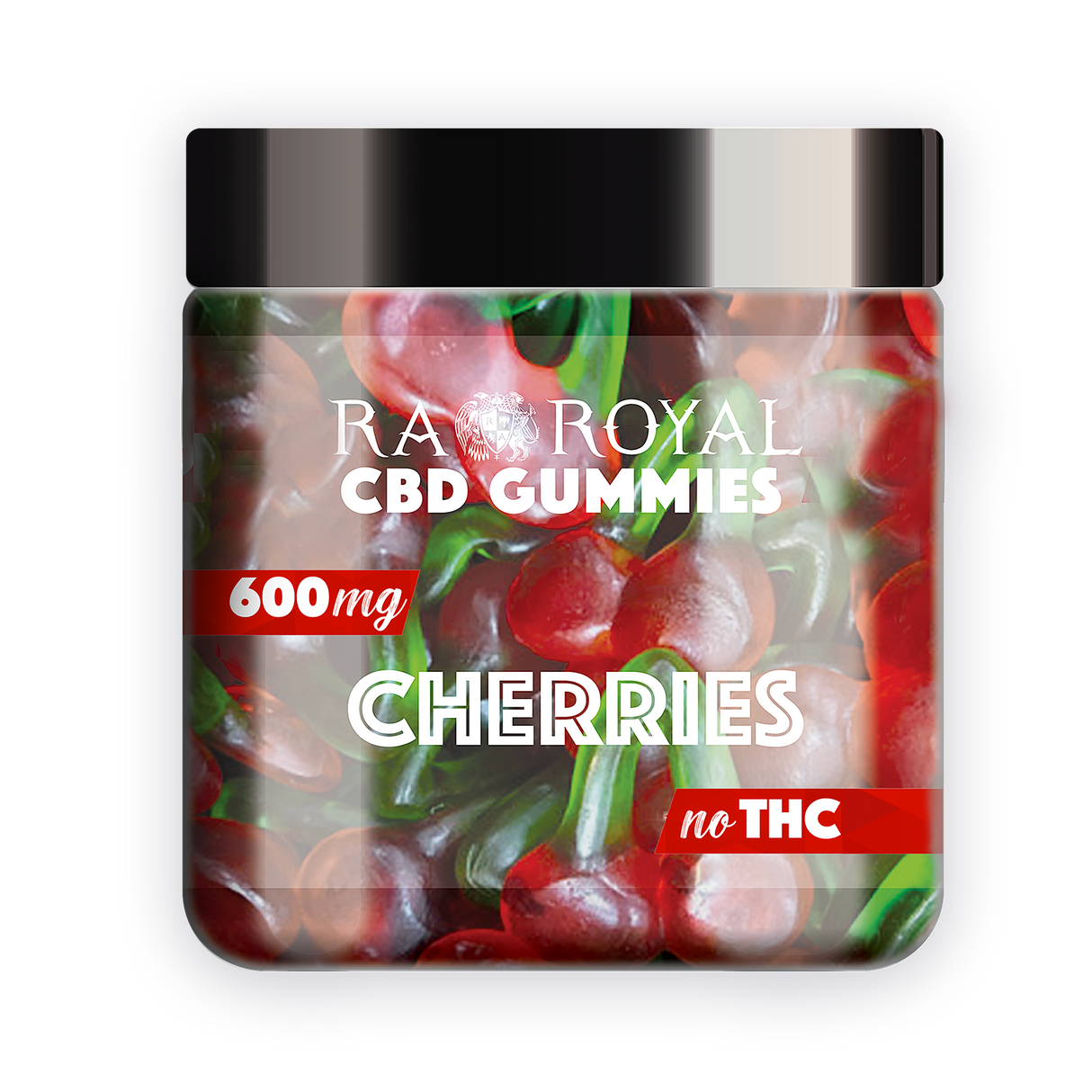 R.A. Royal Gummies: CBD Cherry Gummy Jar (600 MG)