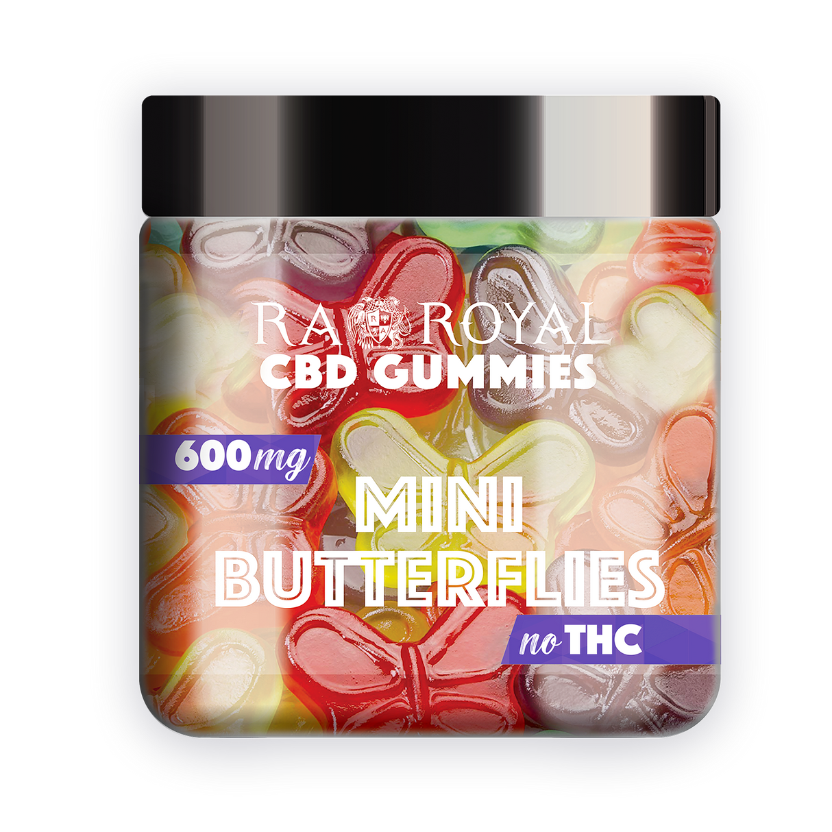 R.A. Royal Gummies: CBD Butterfly Gummy Jar (600 MG)