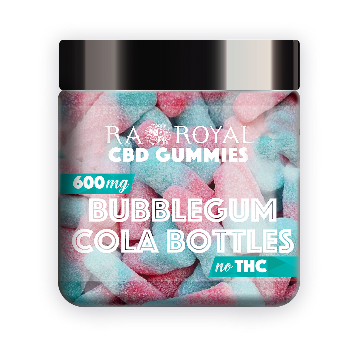 R.A. Royal Gummies: CBD Gummy Bubblegum Cola Jar (600 MG)