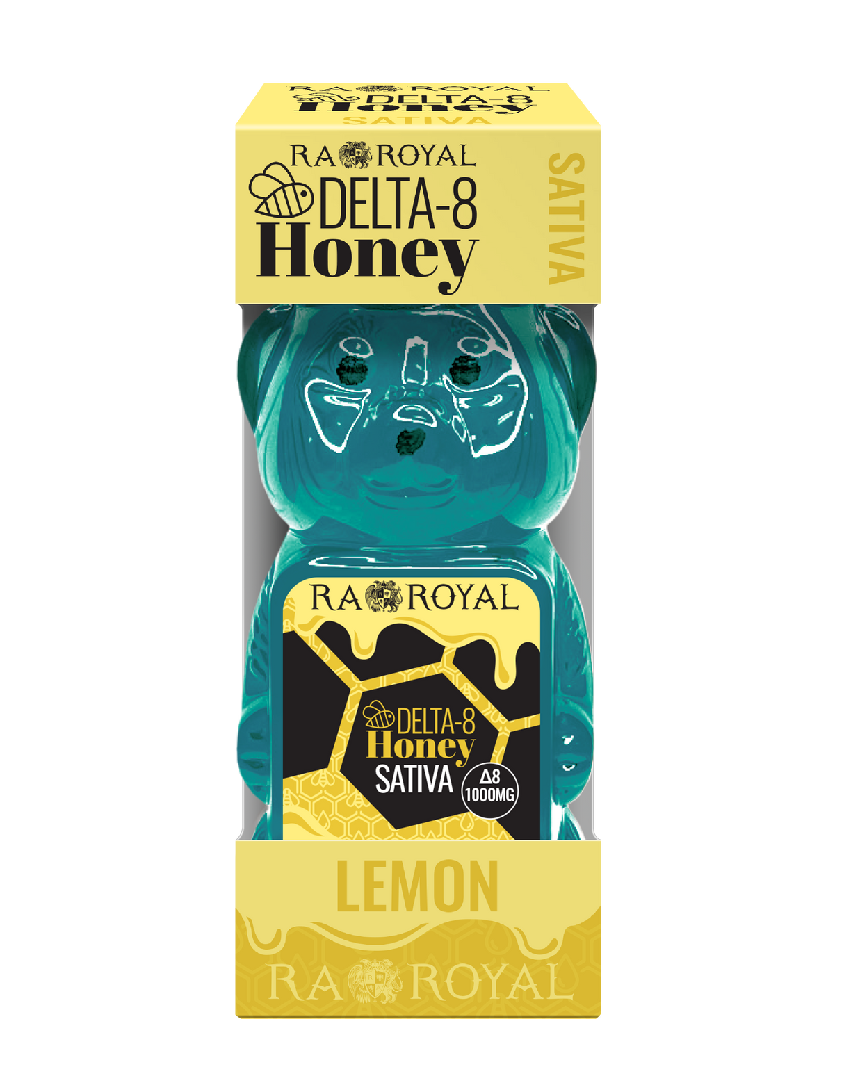 RA Royal Delta 8 Sativa Honey Bear: Lemon Citrus