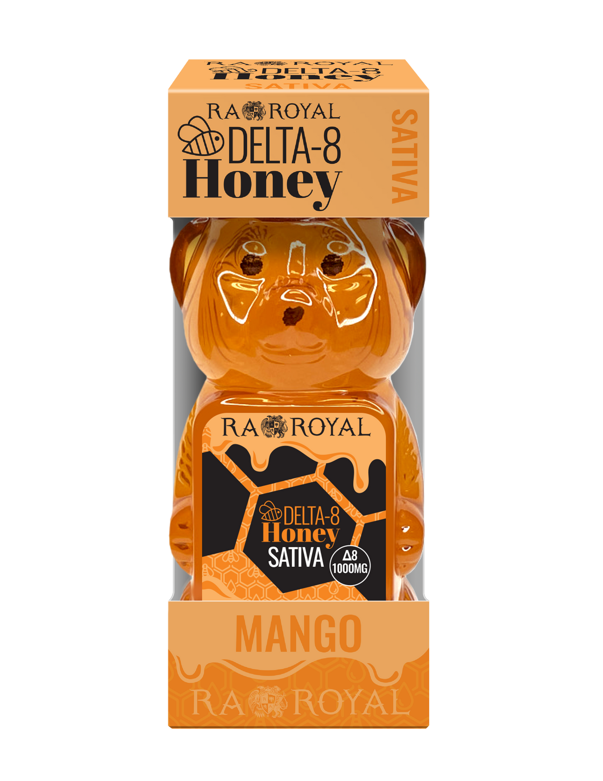 RA Royal Delta 8 Sativa Honey Bear: Mango Sunrise