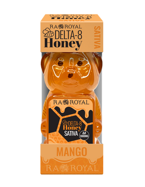 RA Royal Delta 8 Sativa Honey Bear: Mango Sunrise