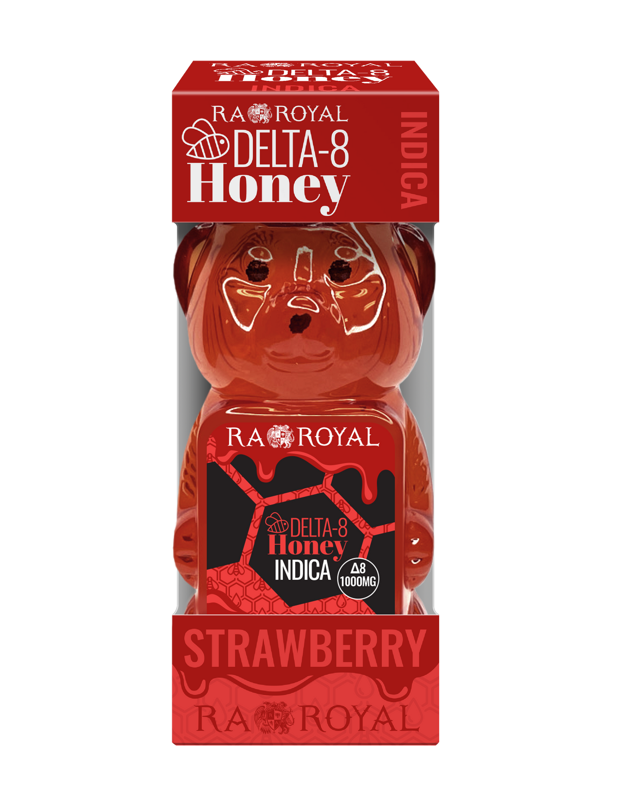 RA Royal Delta 8 Indica Honey Bear: Strawberry Buzz
