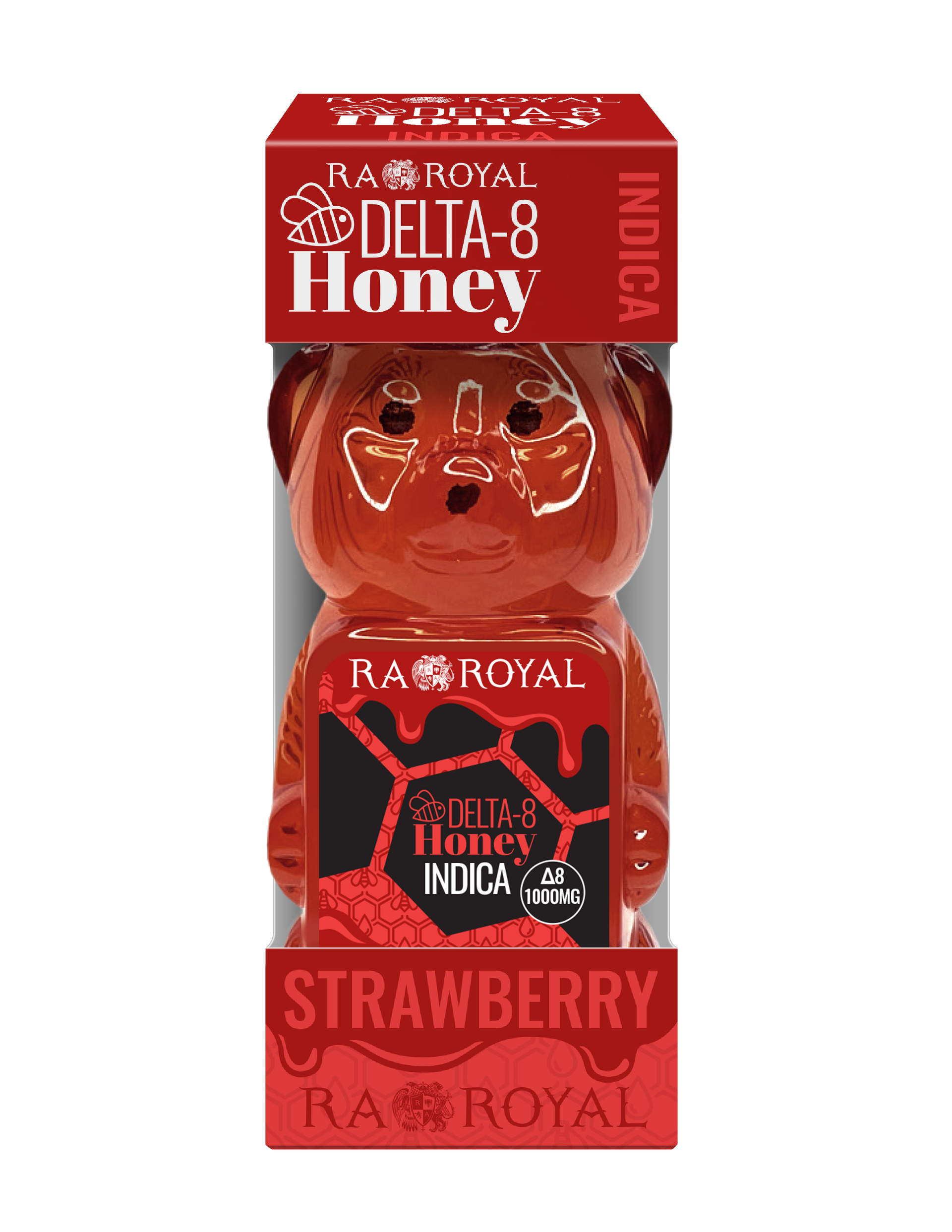 RA Royal Delta 8 Indica Honey Bear – Strawberry Buzz | 1000MG