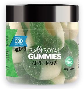 R.A. Royal Gummies CBD Apple Ring Gummy Jar (900 MG)
