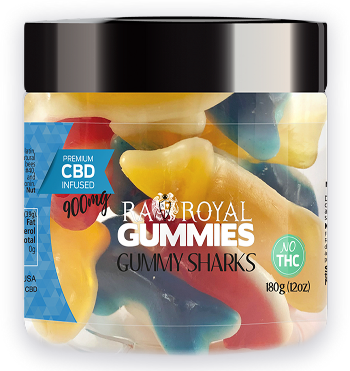 R.A. Royal Gummies: CBD Gummy Shark Jar (900 MG)